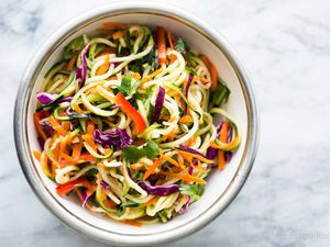 Asian Zucchini Noodle Salad