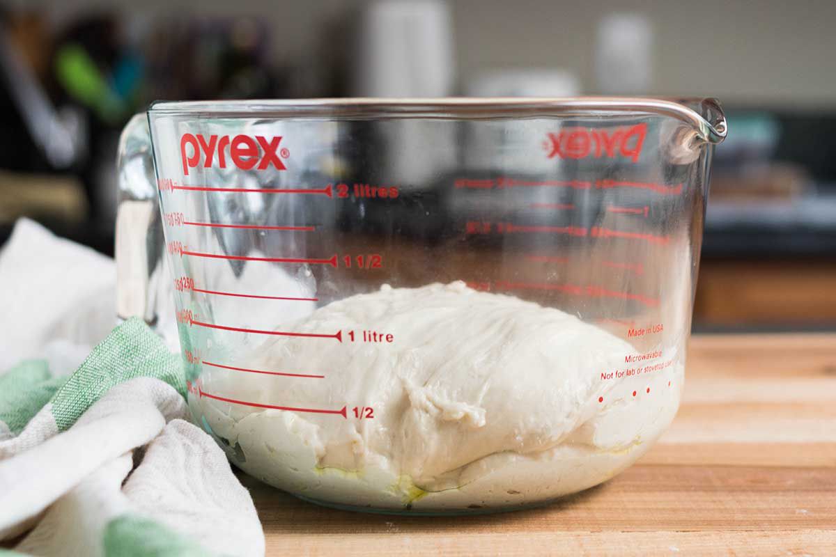 un-risen No-Knead Pizza Dough