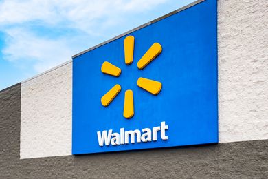 Walmart store sign and logo
