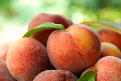 pile of peaches