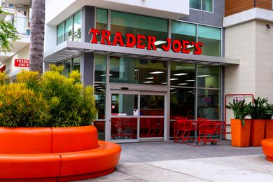 Outside view of a Trader Joe's storefront