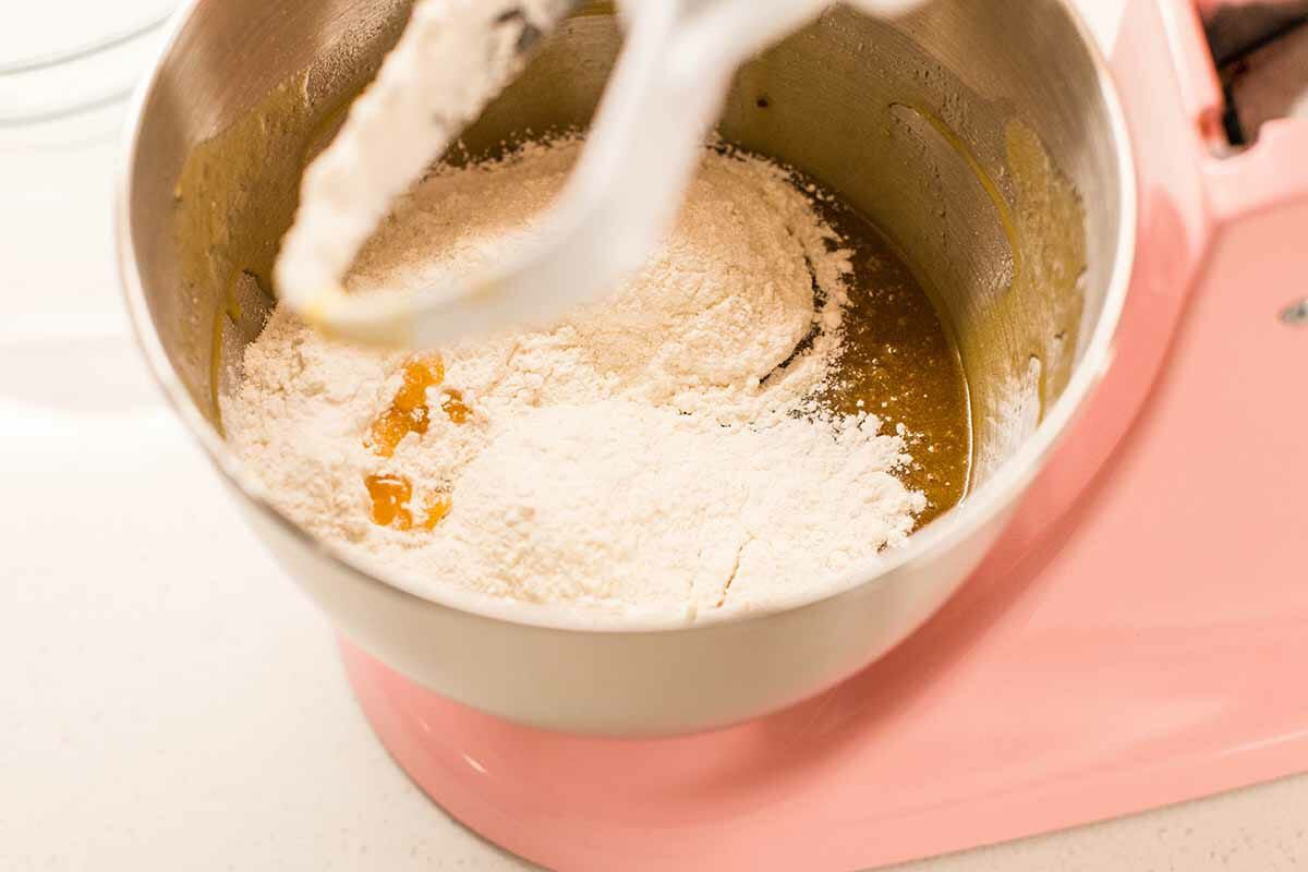 Tate's Chocolate Chip Cookie Copycat Recipe add the flour and dry ingredients