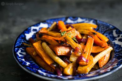 Cider Roasted Root Vegetables