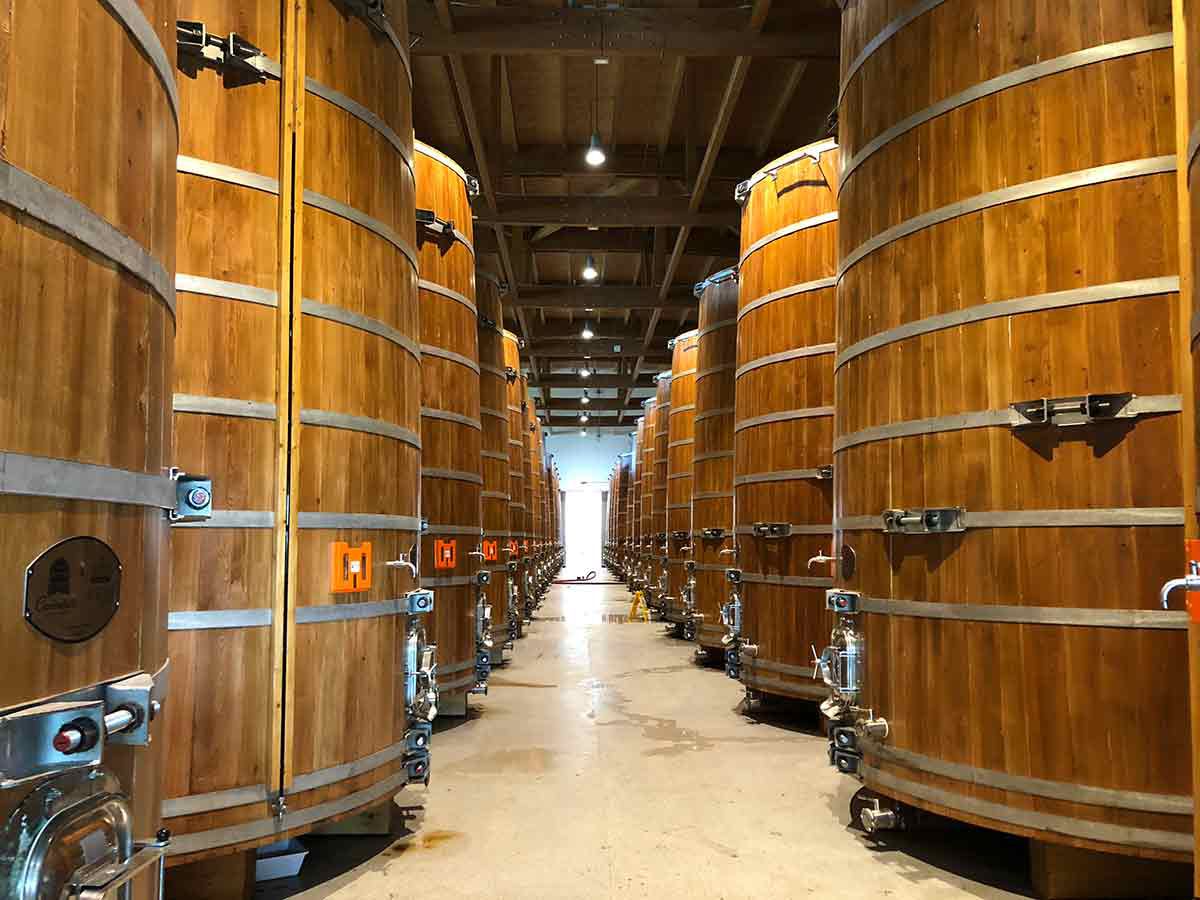 Large oak barrels for aging IGP balsamic vinegar of modena