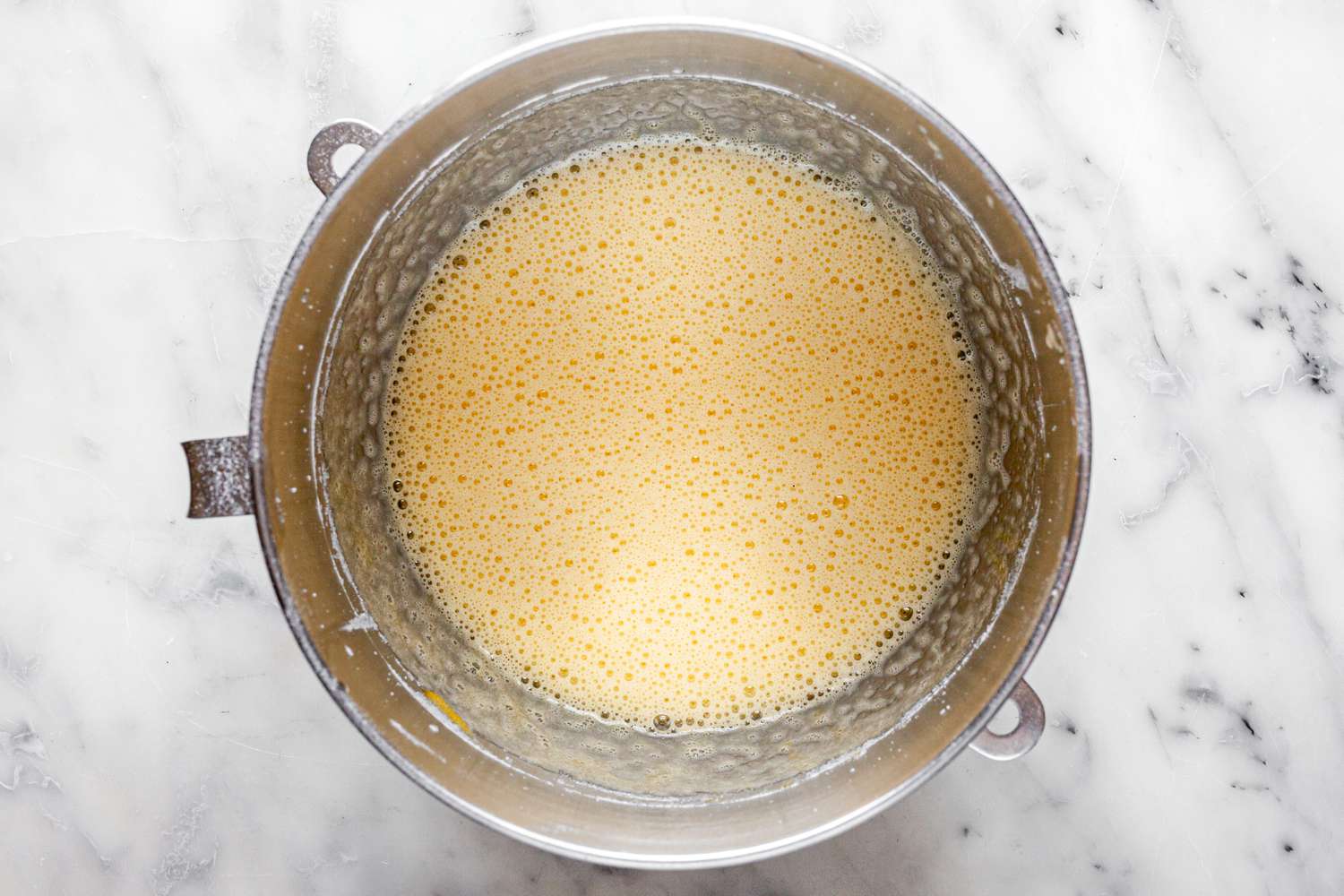 Egg and Sugar Whisked Together for Victoria Sponge Cake Recipe
