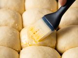 Butter on dinner rolls