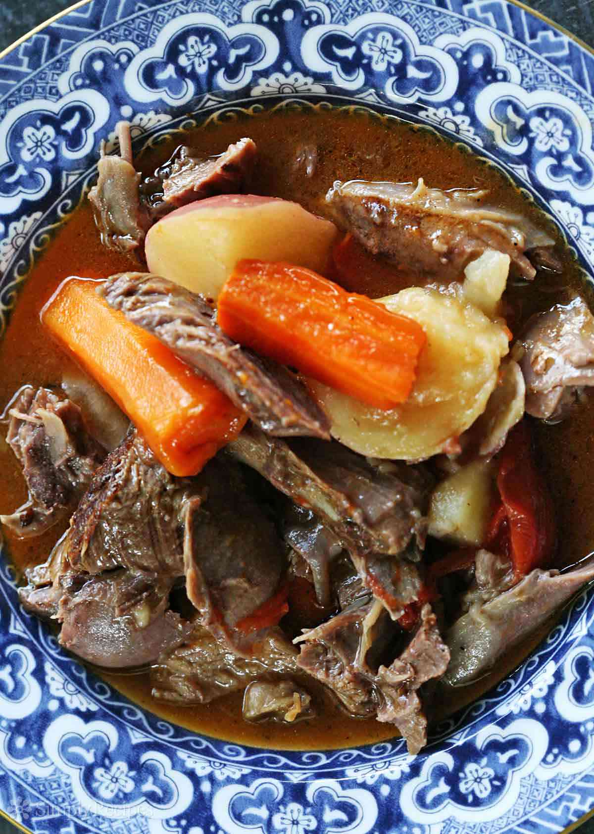 Herb Marinated Braised Lamb Shanks