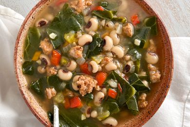 Bowl of good luck soup
