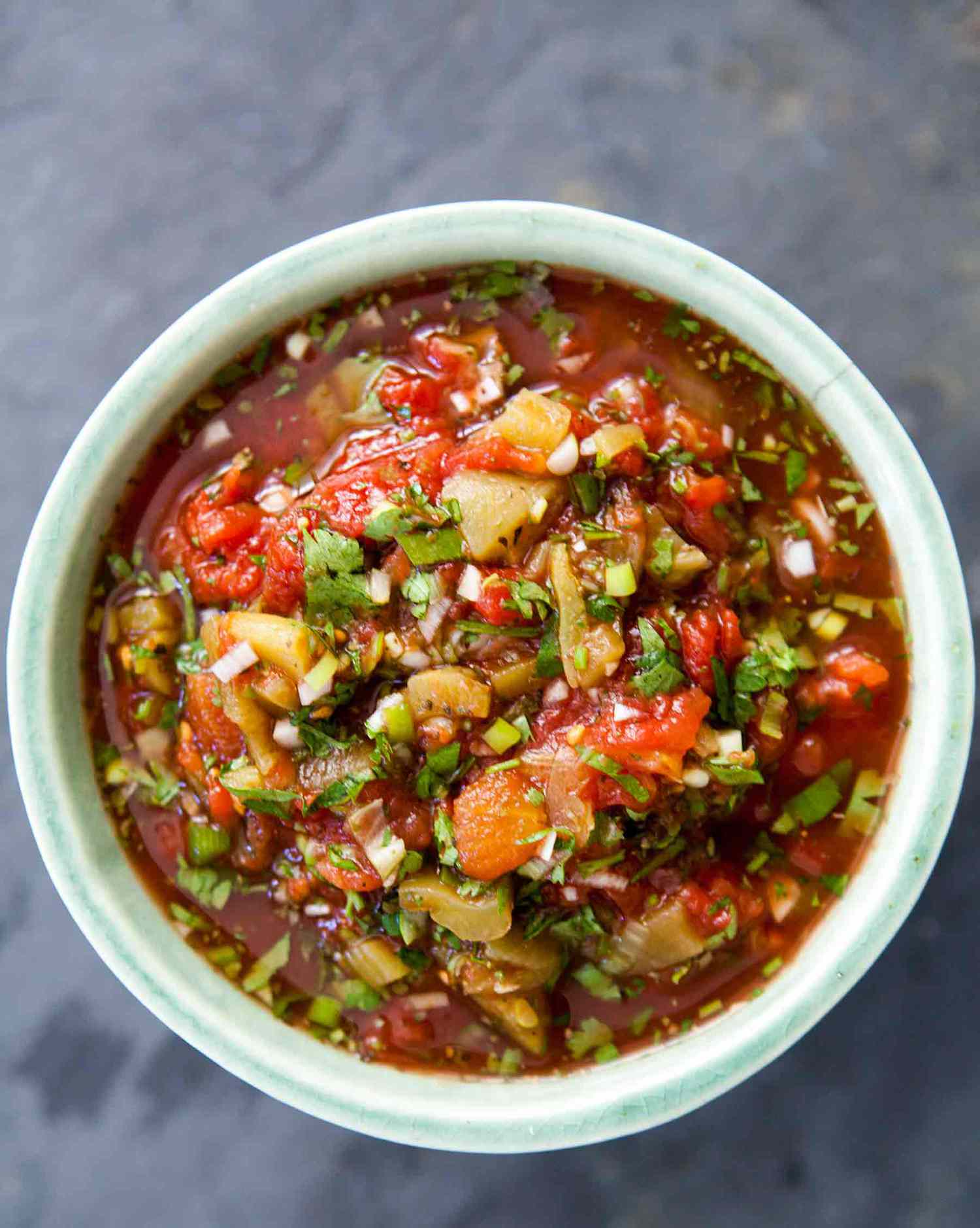 Simple Green Chile Tomato Salsa