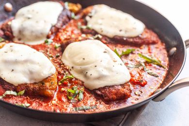 Baked Chicken Parmesan in a Skillet