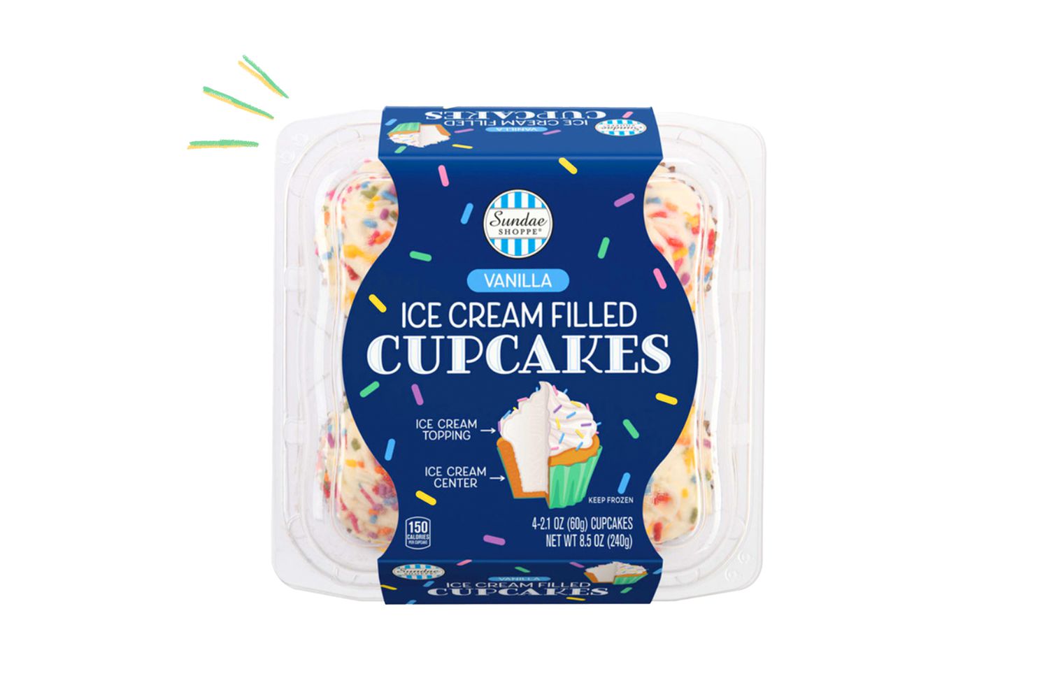 Aldi ice cream filled cupcakes