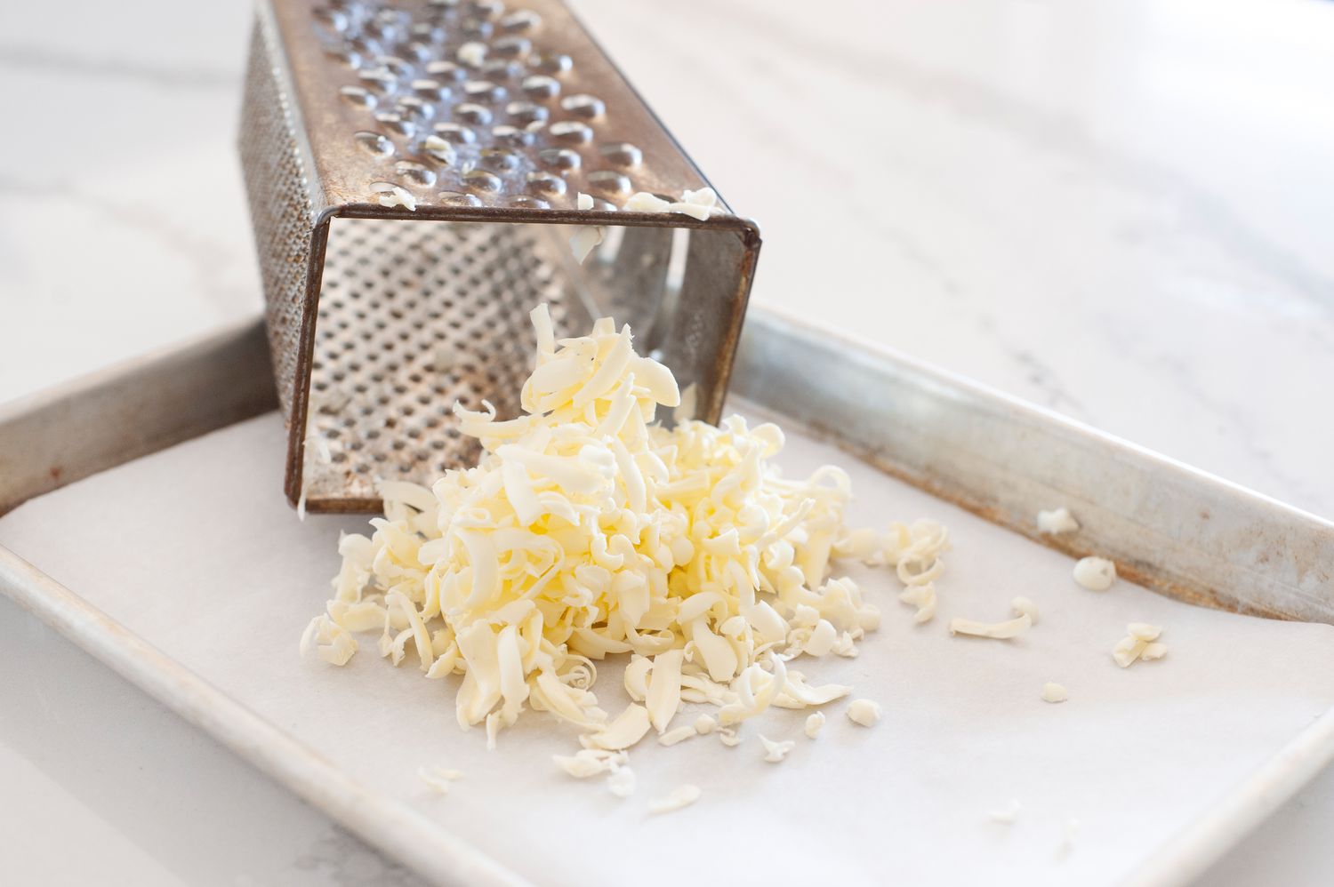 Grated butter to make the BEST Irish Scones.