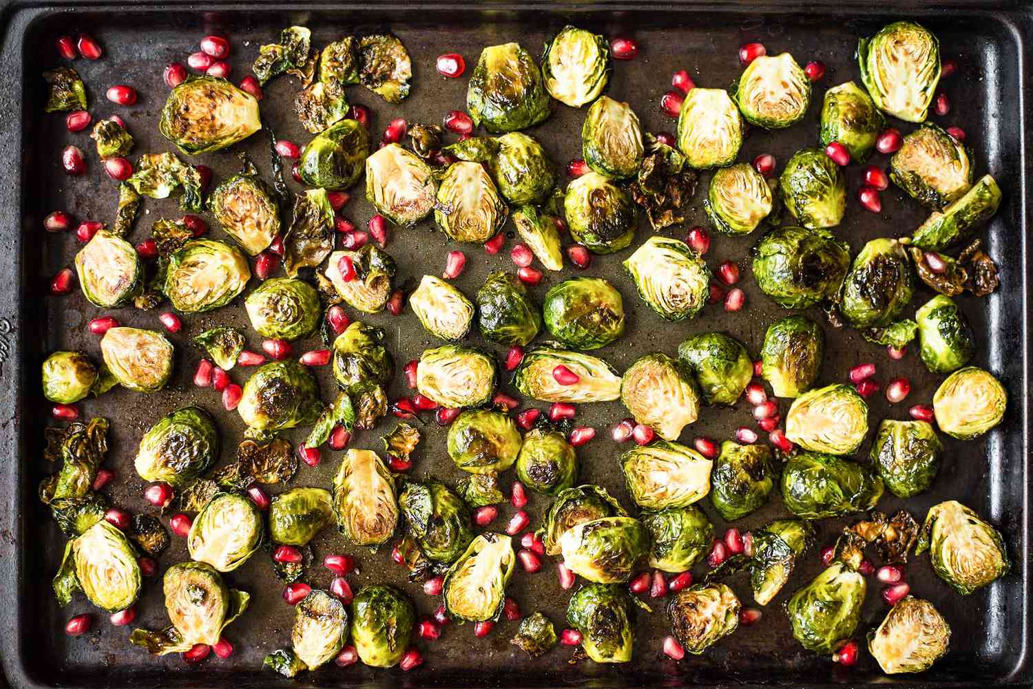 Roasted Brussels Sprouts with Pomegranate-Balsamic Glaze
