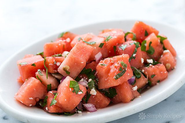 Watermelon Salad with Feta and Mint
