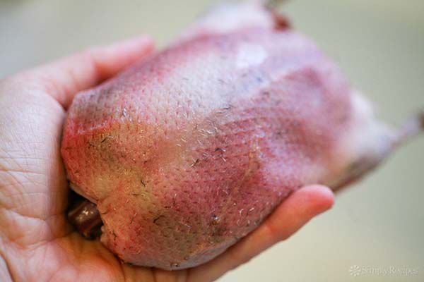 stuff wild duck with rosemary for roast wild duck