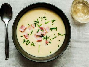 Potato Leek Ham Soup