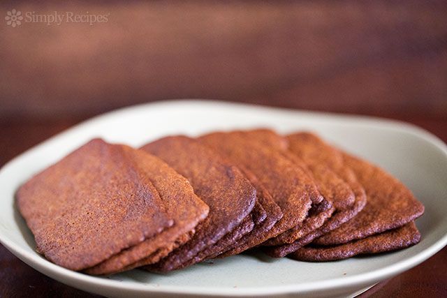 Homemade gingersnap cookies on a plate